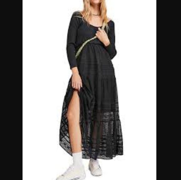 FREE PEOPLE Earth ANGEL MIDI DRESS - Picture 2 of 16